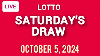 The National Lottery Lotto Draw Live Results from Saturday 05 October 2024  lotto live [upl. by Sirrom338]