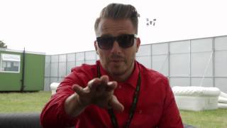 Chatting with Dapper Laughs at V Festival 2014 [upl. by Sateia]