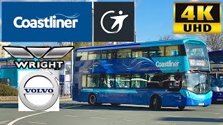 Transdev Coastliner 843 Leeds to YorkScarborough Wright Eclipse Gemini3 Volvo B5TL3634BT66MVS [upl. by Idner]