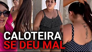 Mulher vai na casa de caloteira após fazer mega hair e não receber e olha o que deu [upl. by Ynot]