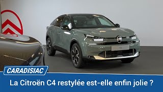 La Citroën C4 restylée 2024 devient plus jolie et escamote ses moteurs thermiques purs [upl. by Papotto]