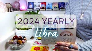 LIBRA quotYEARLYquot 2024 Monthly Forecast  This Is Your Year To Feel Empowered Confident amp Intuitive [upl. by Nepsa]