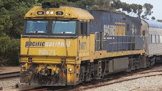 NR71 departs monarto with 7AM8 AFL overland [upl. by Cade]