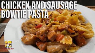 Chicken and Sausage Bowtie Pasta [upl. by Anelas]