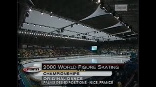 Original Dance  2000 World Figure Skating Championships ABC Anissina amp Peizerat [upl. by Mairb]