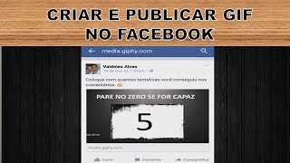 Criar gif para o Facebook  Passo a passo [upl. by Nylsirk]