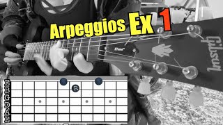 Arpeggios guitar at your fingertips 1 How to play arpeggios for beginners arpeggios sweeppicking [upl. by Gleich937]