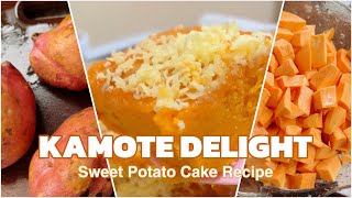 KAMOTE DELIGHT  SWEET POTATO CAKE RECIPE [upl. by Ahsratan]