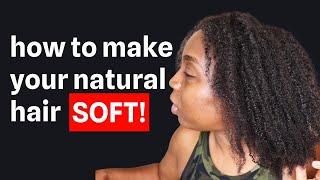 How To Make Natural Hair Soft Without Relaxer [upl. by Alyakim994]