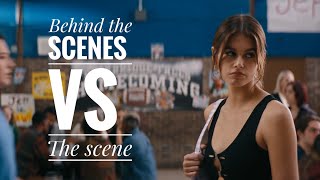 KAIA GERBER in BOTTOMS  THE SCENES VS BEHIND THE SCENES [upl. by Daisi548]