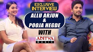 EXCLUSIVE  Live Interview With Allu Arjun amp Pooja Hegde  Aditya Music  DSP  Harish Shankar [upl. by Valentina]