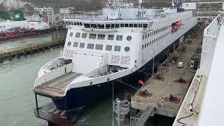 MV Côte dOpale Alongside at Dover 15324 [upl. by Hardy930]