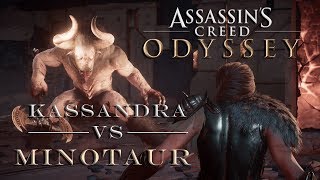 Assassin’s Creed Odyssey  Fighting the Mythical Minotaur 4KHDR on Xbox One X [upl. by Wolfy]