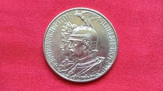 GERMANY  PRUSSIA SILVER Zwei Mark 1901  200th Anniversary  Kingdom of Prussia [upl. by Nerrej873]