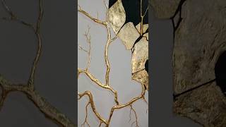 😍✨Gold leaf painting✨art artist viralvideo shorts trending youtubeshorts ytshorts fyp love [upl. by Rosaleen]