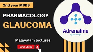 GLAUCOMA PHARMACOLOGY SECONDYEARMBBS  MBBSMALAYALAM [upl. by Hike]