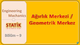 Statik Ağırlık Merkezi  Kütle Merkezi  Geometrik Merkez [upl. by Yacov]