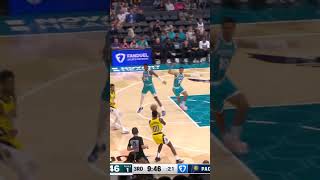 Myles Turner Blocks Two Shots amp Bennedict Mathurin Knocks Down a Three at Hornets  Indiana Pacers [upl. by Goraud]