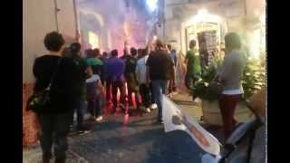 CORTEO DEGLI ULTRAS DELLA SALERNITATA AL CENTRO STORICO DI SALERNO  2014 [upl. by Nibram]