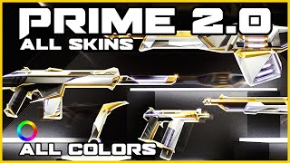 VALORANT Prime 20 Skin Bundle ALL COLORS INGAME  NEW Skins Collection Showcase [upl. by Ataliah246]