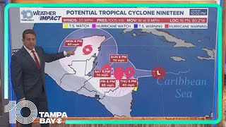 Tracking the Tropics Tropical Storm Sara expected to form by Thursday afternoon [upl. by Rosse]