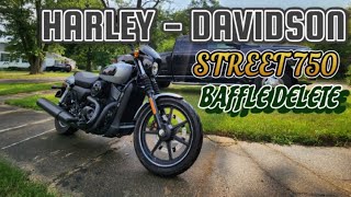 2020 HARLEY DAVIDSON BAFFLE DELETE [upl. by Venable]