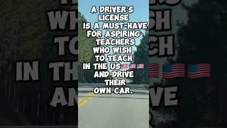 Driver’s License a MUSTHAVE if you wish to teach and live in the US🇺🇸🇺🇸 [upl. by Ahsed]