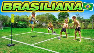 🇧🇷⚽ BRASILIANA FOOTBALL CHALLENGE in Villa Elites FootVolley [upl. by Yelrebmik]