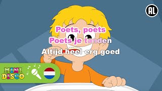 POETS JE TANDEN  Kinderliedjes  Karaoke  Minidisco [upl. by Abbe473]