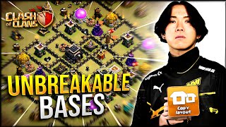 NEW TH9 BASE WITH LINKUNBEATABLE BASE Clash of Clans [upl. by Assirt199]