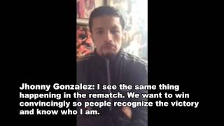 Jhonny Gonzalez on Abner Mares And Fighting Nonito Donaire [upl. by Bernetta721]