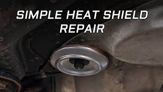 Simple Heat Shield Fix carhack carrepair stevesgarage [upl. by Alset]