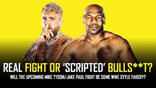 MIKE TYSON VS JAKE PAUL  FAKE quotSCRIPTEDquot FIGHT OR REAL 🤔🥊 [upl. by Aillimat]