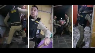 Por causa de som alto policiais militares agridem família  Ponte Jornalismo [upl. by Errised732]