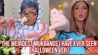 the WEIRDEST mukbangs i have ever seen halloween costume ver [upl. by Stelu224]