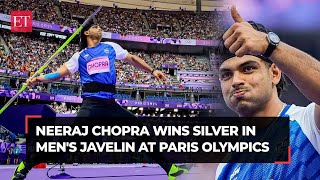 Neeraj Chopra wins silver at Paris Olympics gave my best but javelin thrower on losing gold [upl. by Garwin]