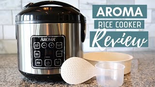 Aroma Rice Cooker Review  How to Use [upl. by Leahcym75]