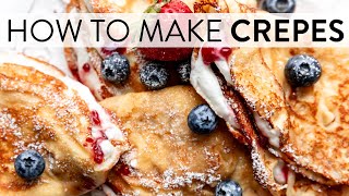 How to Make Crepes  Sallys Baking Recipes [upl. by Annahsat]