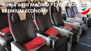 Iberia Premium Economy Trip Report 2021 Madrid to Chicago Airbus a330 [upl. by Acsecnarf196]