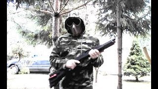 Airsoft Shotgun M180  D1 Unpacking and Target Shooting [upl. by Gebhardt]