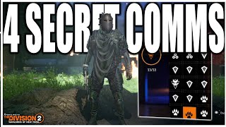 HOW TO GET THE 4 SECRET COMMS FROM THE DIVISION 2 RECRUITER MANHUNT FULL GUIDE WALKTHROUGH [upl. by Anreval99]