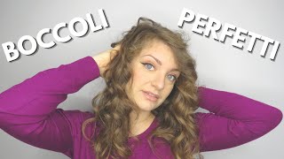 Tutorial per BOCCOLI PERFETTI  Con arricciacapelli Remington [upl. by Louanna]