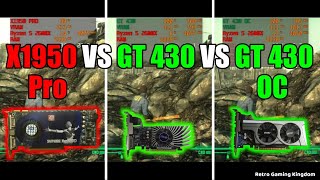 Radeon X1950 Pro vs GeForce GT 430 Test In 8 Games No FPS Drop  Capture Card [upl. by Oiramal]