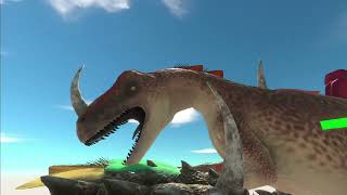 Concavenator vs Borealopelta dinosaur animalrevoltbattlesimulator arbs [upl. by Nanoc]