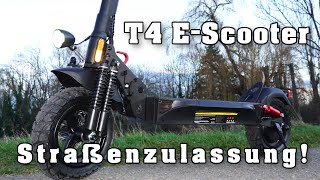 isinwheel T4 Offroad EScooter Straßenzulassung 70km Reichweite [upl. by Ardnossak]