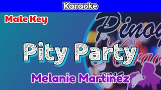 Pity Party by Melanie Martinez Karaoke  Male Key [upl. by Wat709]