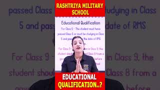 RASHTRIYA MILITARY SCHOOL RMS  RMS Education Qualificationsainikschoolonlinecoaching rms [upl. by Richelle739]