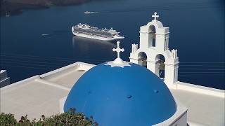 A la découverte de lîle de Santorin Grèce  Cyclades [upl. by Arihay317]