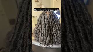 Messy locs over locs distressedlocs messylocs fauxlocs softlocs mompreneur hair locstyles [upl. by Orrin366]