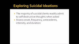 Suicide and Risk Assessment in Counseling [upl. by Nohsed]